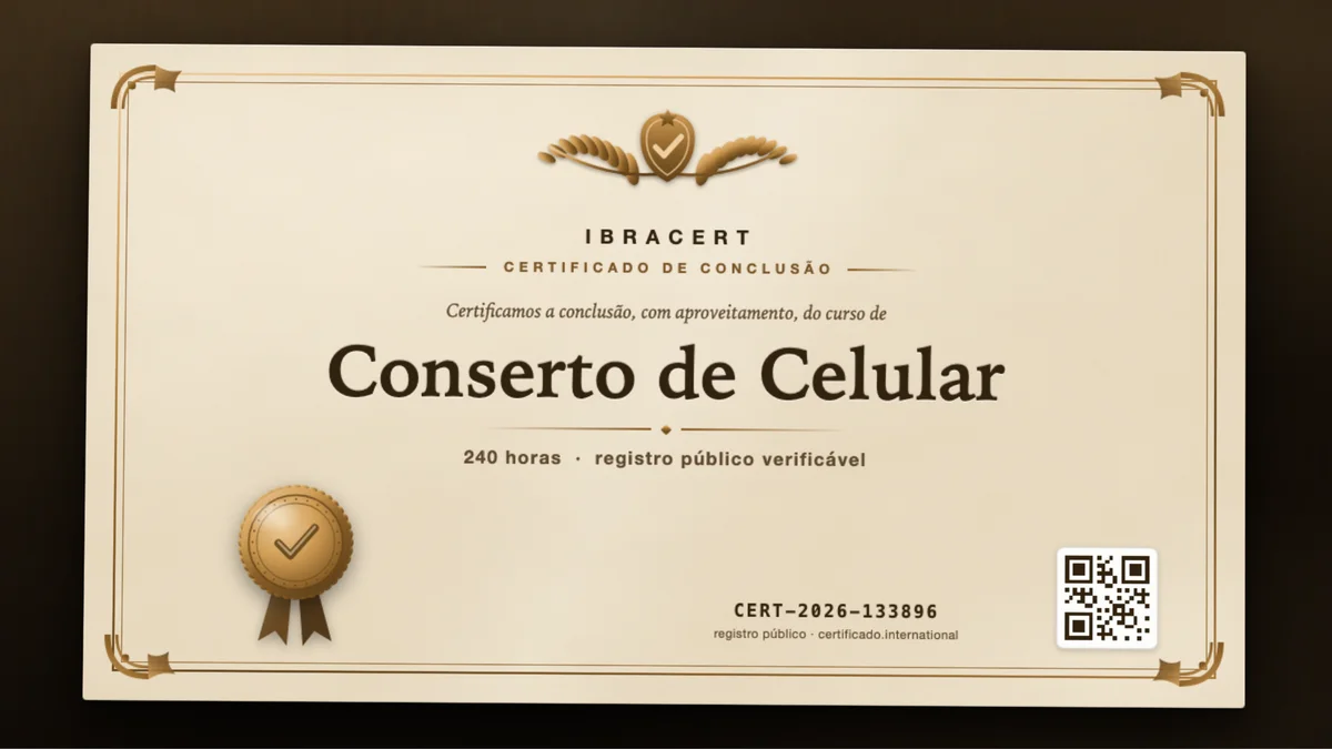 Capa do curso Conserto de Celular