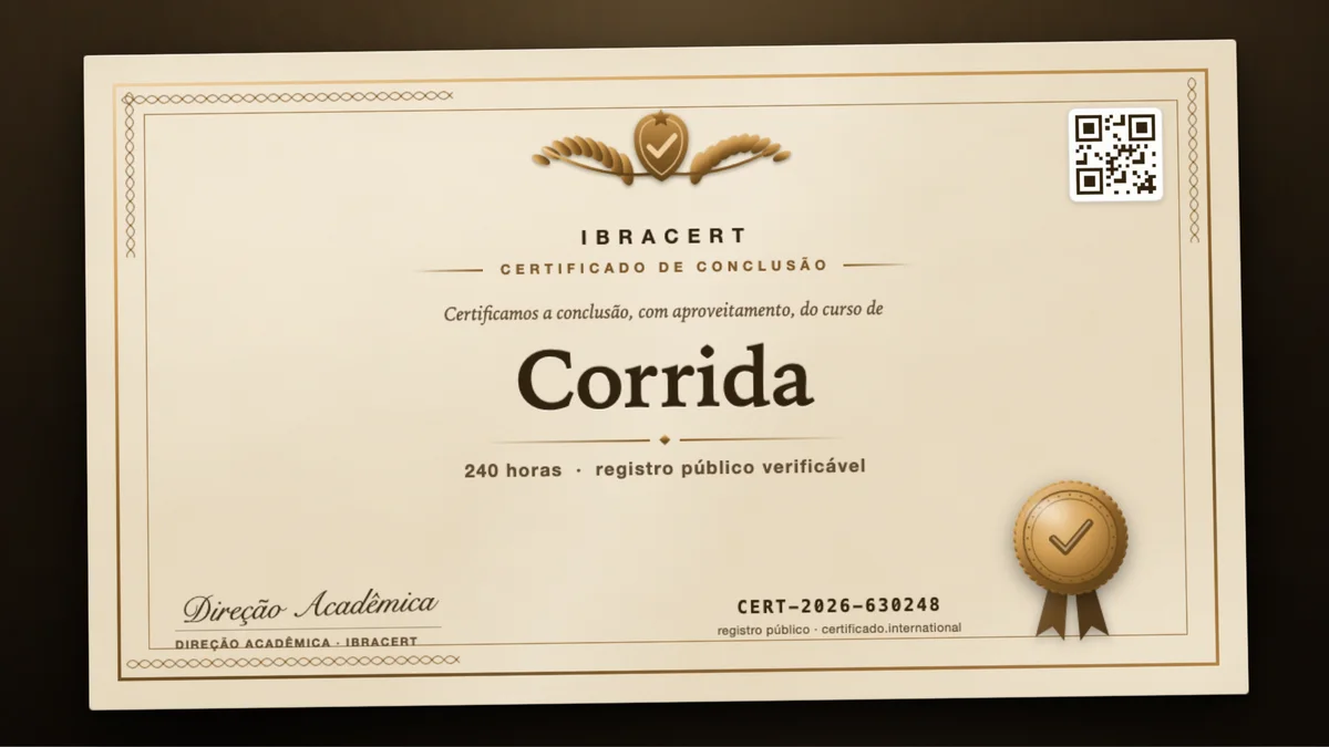 Capa do curso Corrida