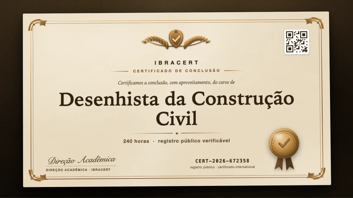 Capa do curso Desenhista da Construção Civil