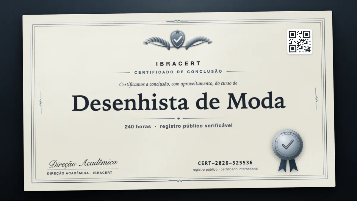 Capa do curso Desenhista de Moda