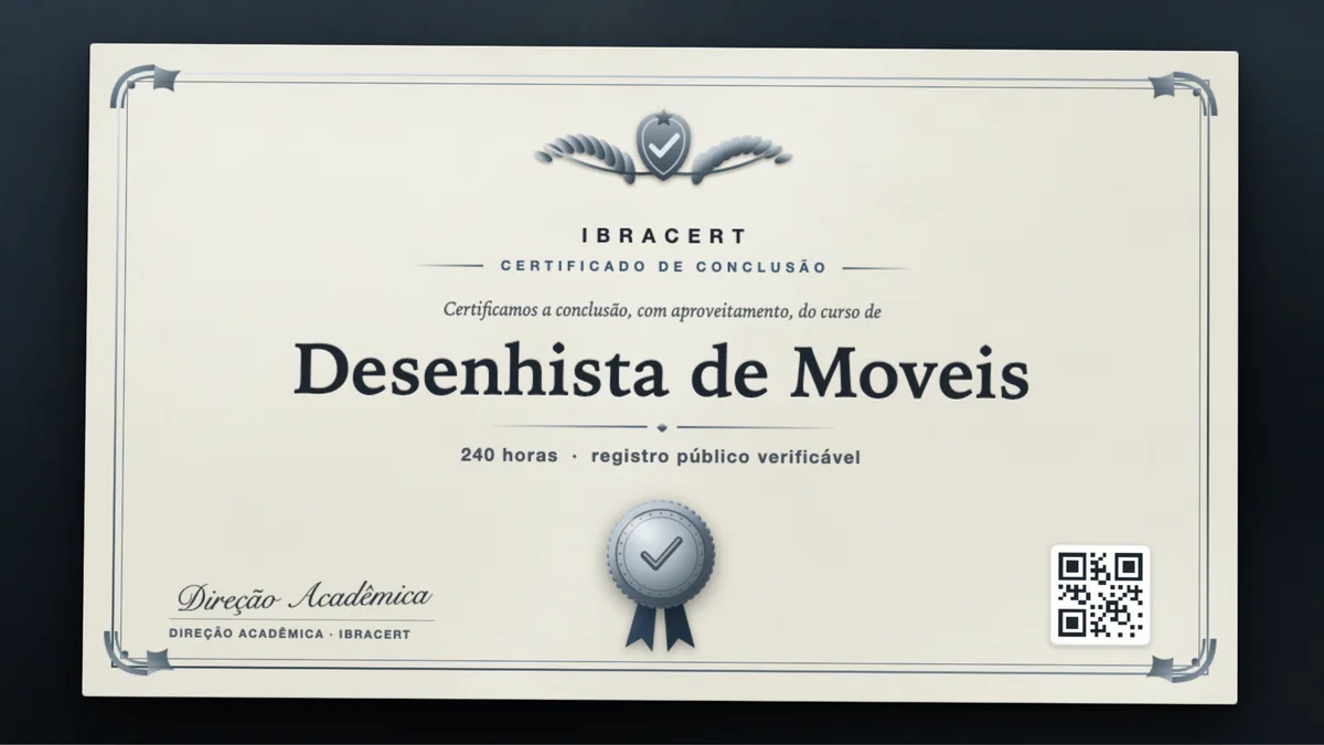 Capa do curso Desenhista de Moveis