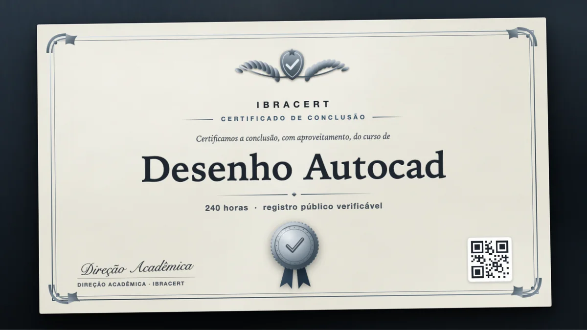 Capa do curso Desenho Autocad