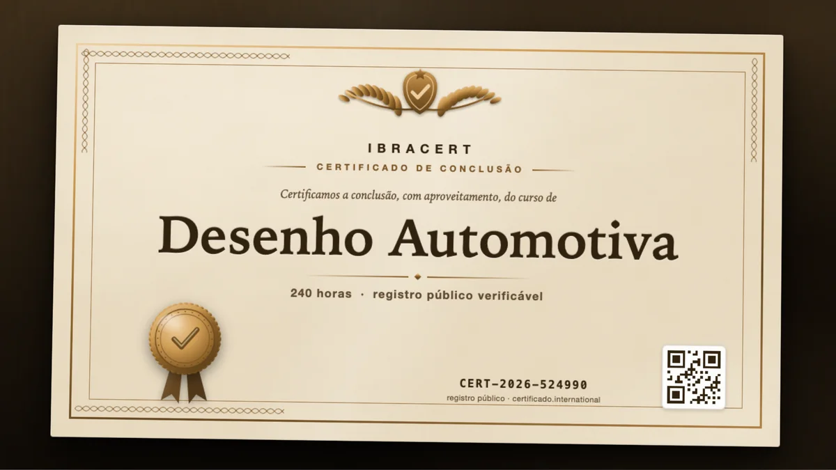 Capa do curso Desenho Automotiva