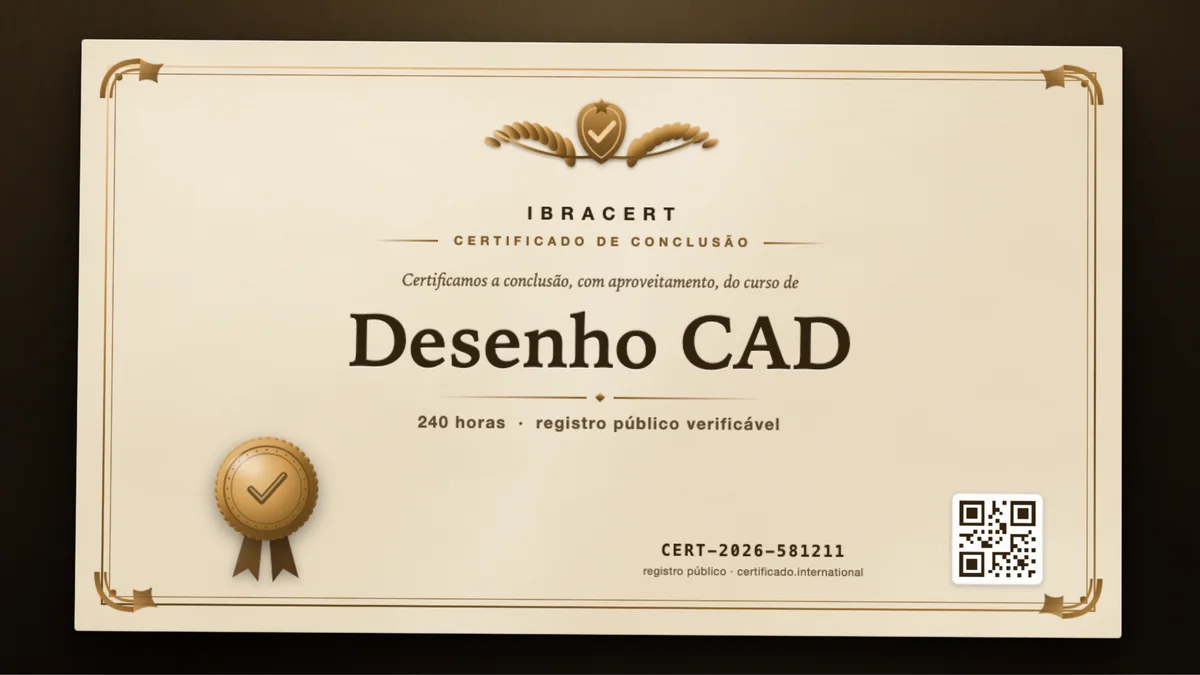 Capa do curso Desenho CAD