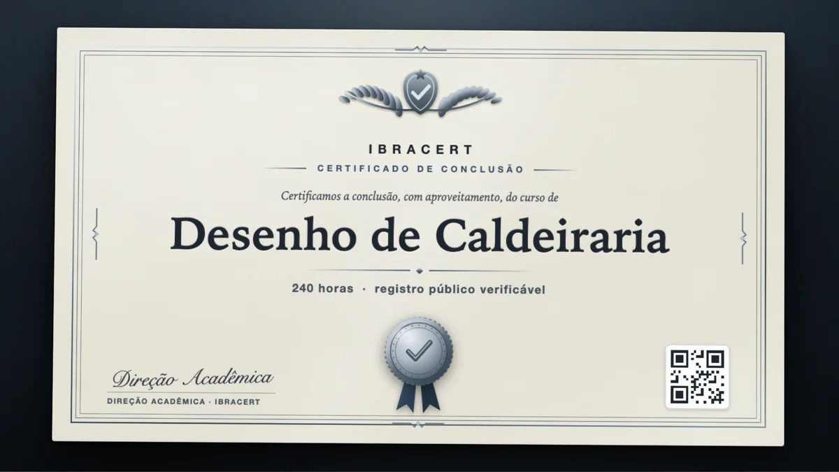 Capa do curso Desenho de Caldeiraria