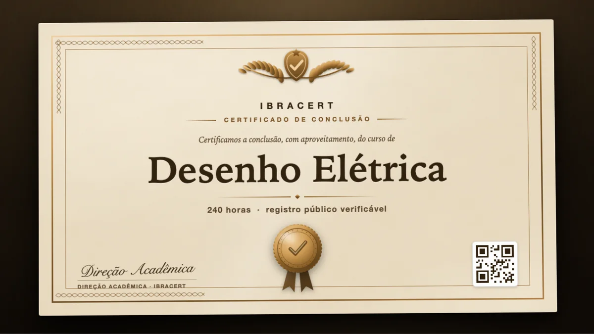 Capa do curso Desenho Elétrica