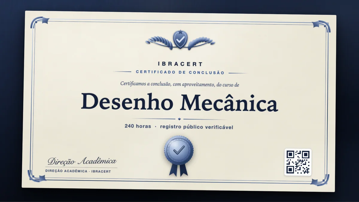 Capa do curso Desenho Mecânica