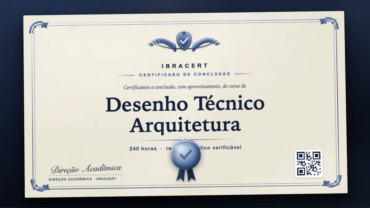 Capa do curso Desenho Técnico Arquitetura