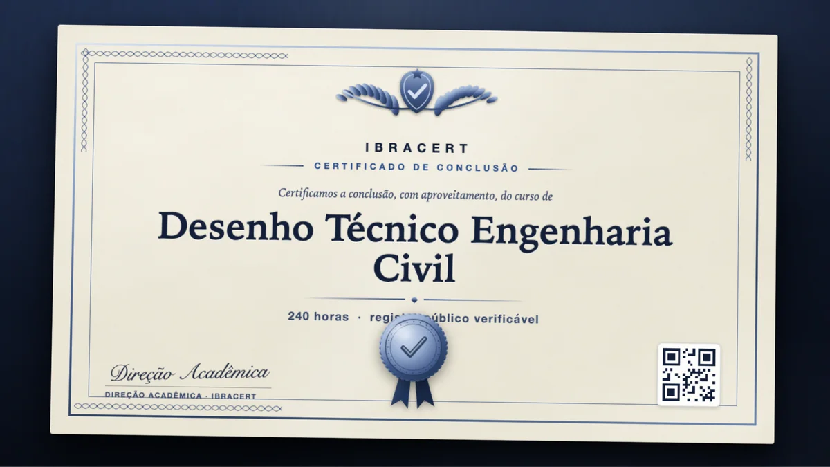 Capa do curso Desenho Técnico Engenharia Civil