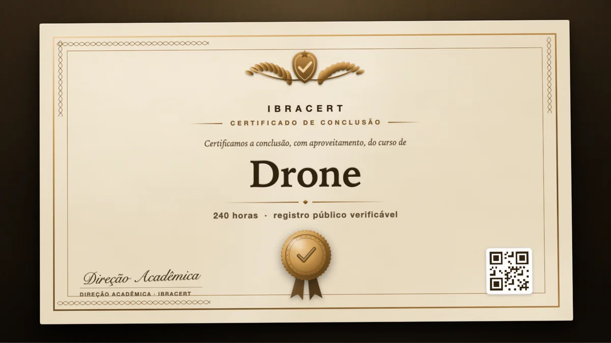 Capa do curso Drone