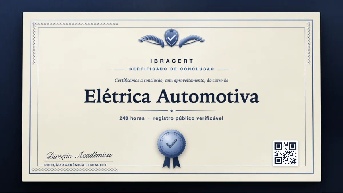 Capa do curso Elétrica Automotiva