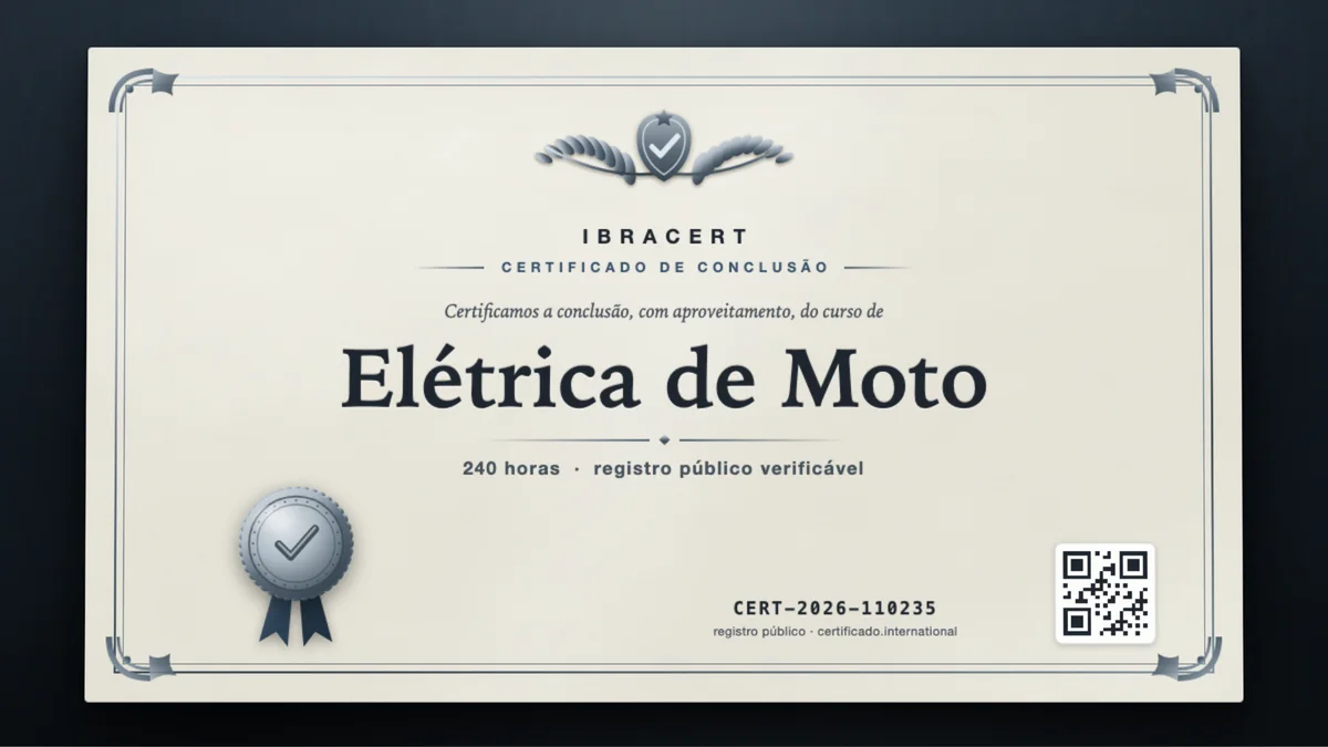 Capa do curso Elétrica de Moto