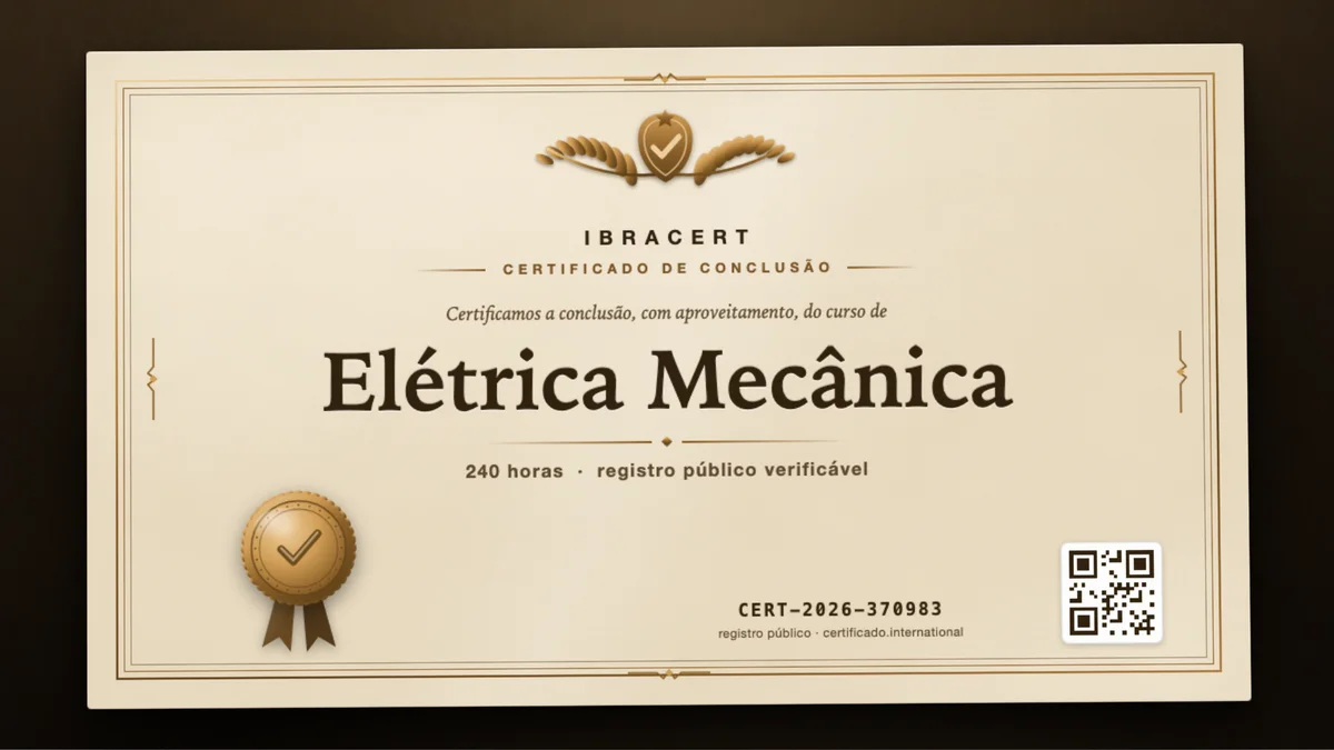 Capa do curso Elétrica Mecânica