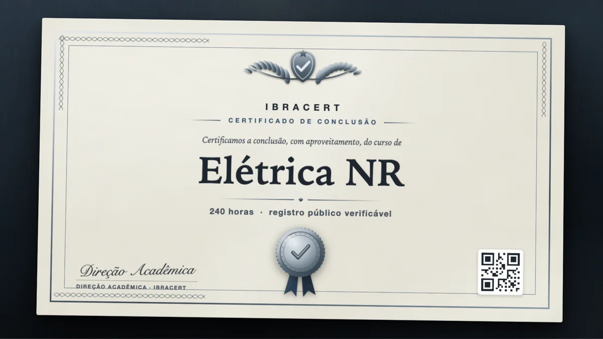Capa do curso Elétrica NR