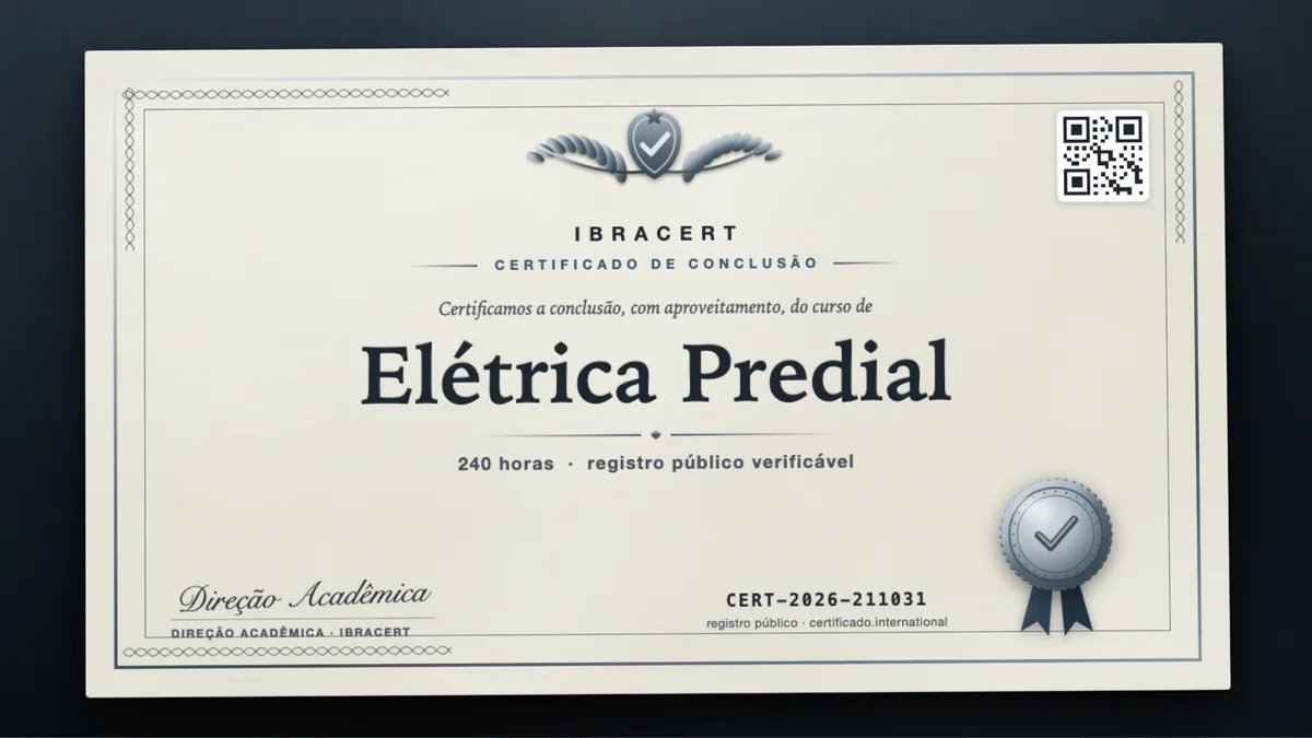 Capa do curso Elétrica Predial