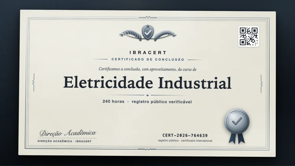 Capa do curso Eletricidade Industrial