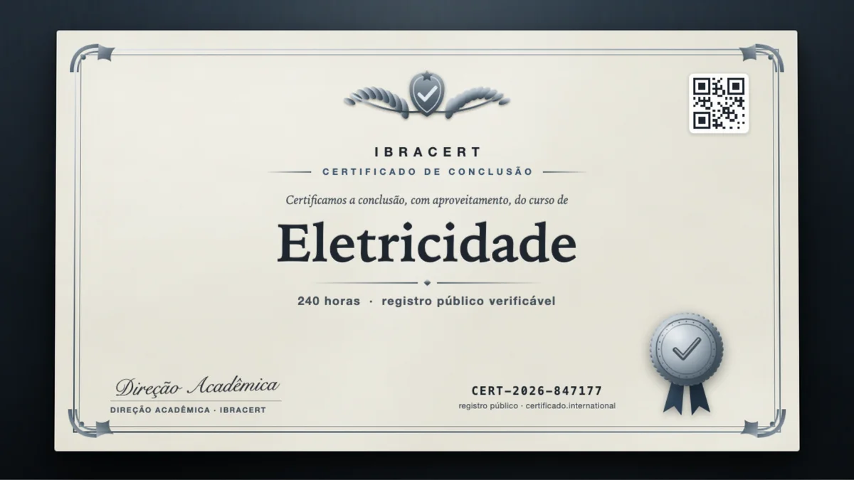 Capa do curso Eletricidade