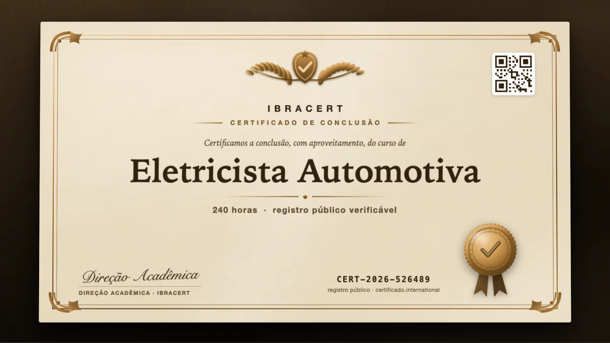 Capa do curso Eletricista Automotiva