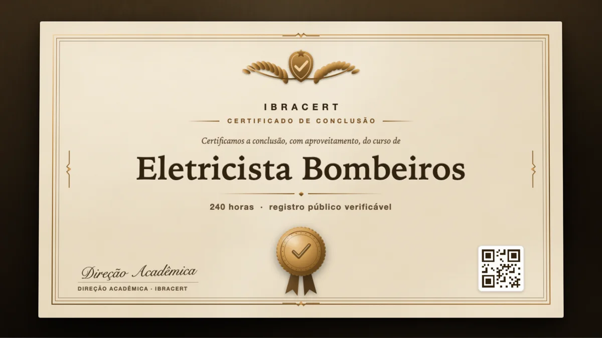 Capa do curso Eletricista Bombeiros