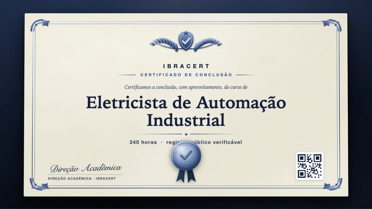 Capa do curso Eletricista de Automação Industrial