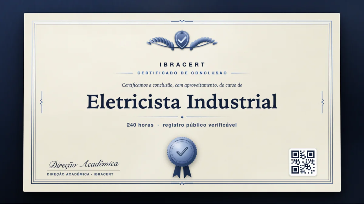 Capa do curso Eletricista Industrial