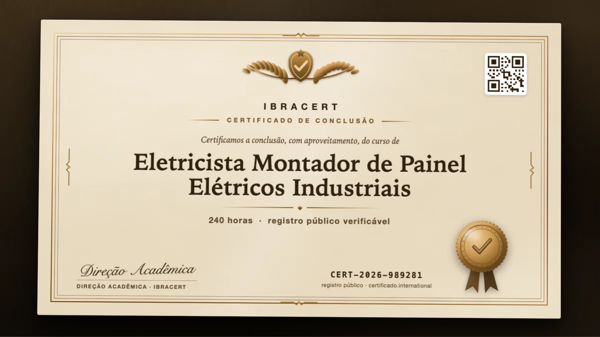Capa do curso Eletricista Montador de Painel Elétricos Industriais
