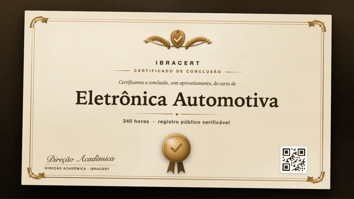 Capa do curso Eletrônica Automotiva