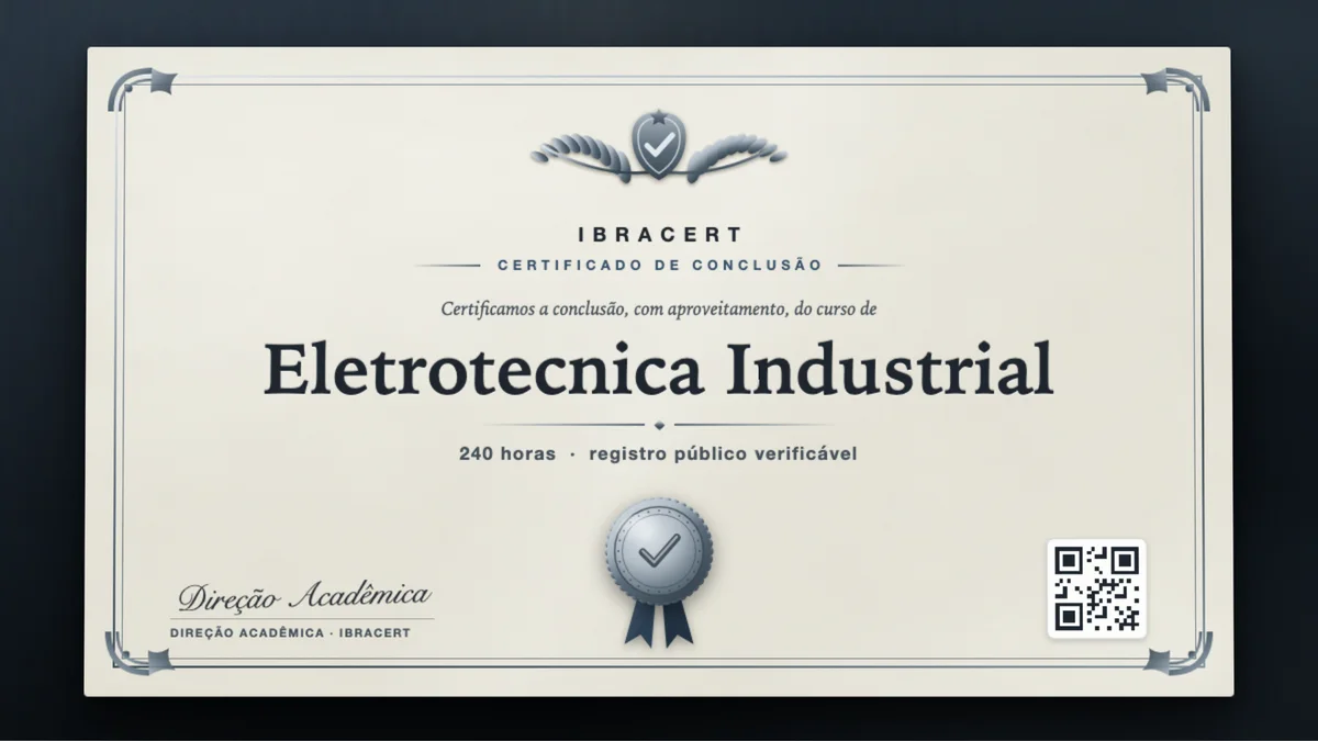 Capa do curso Eletrotecnica Industrial