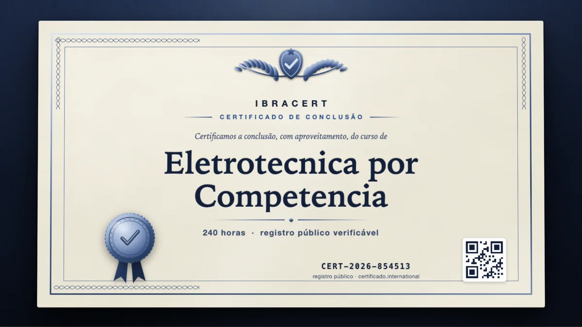 Capa do curso Eletrotecnica por Competencia
