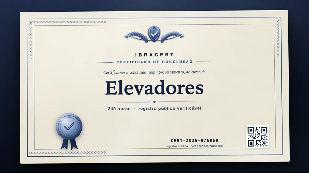 Capa do curso Elevadores