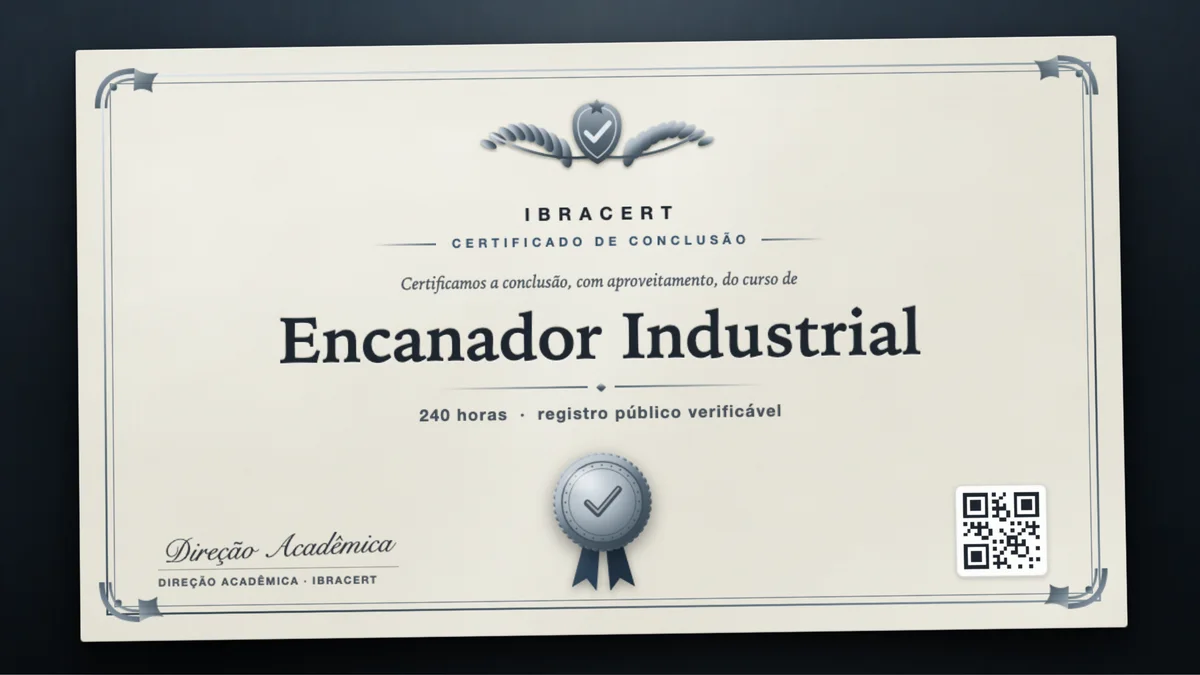 Capa do curso Encanador Industrial