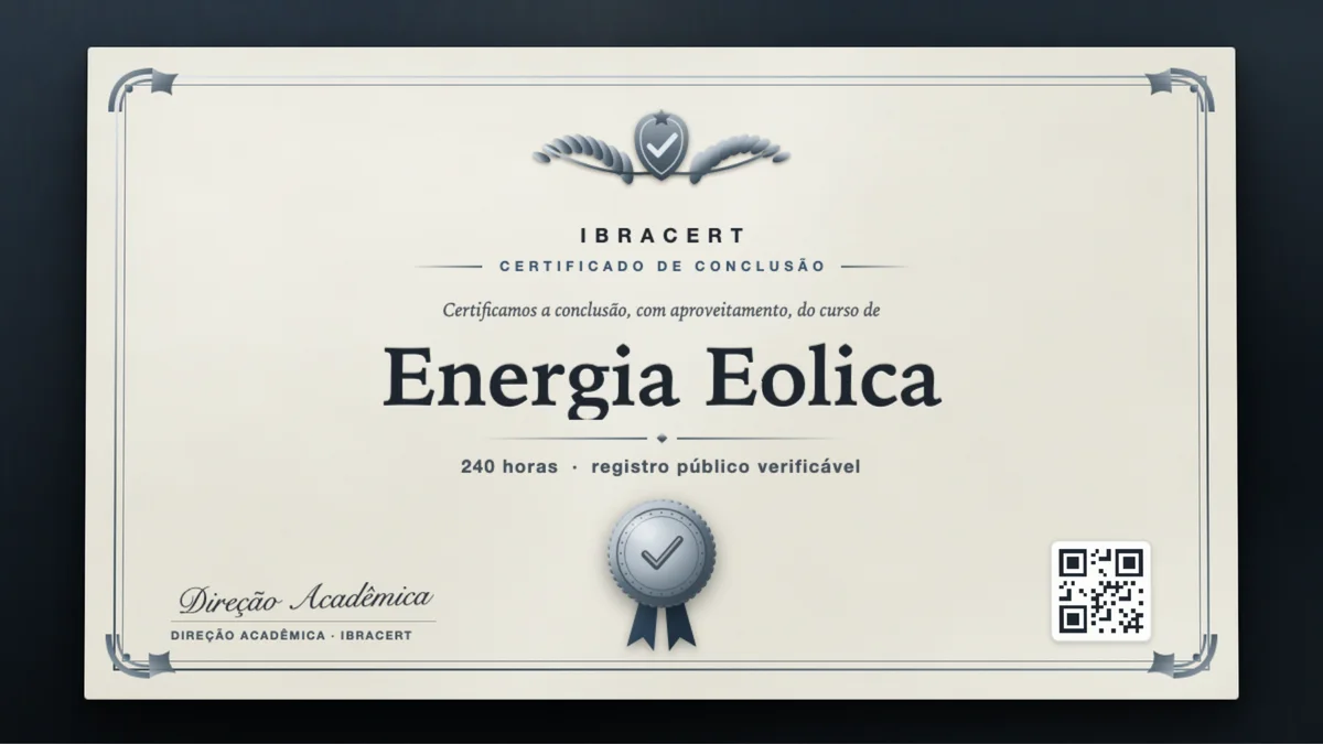 Capa do curso Energia Eolica