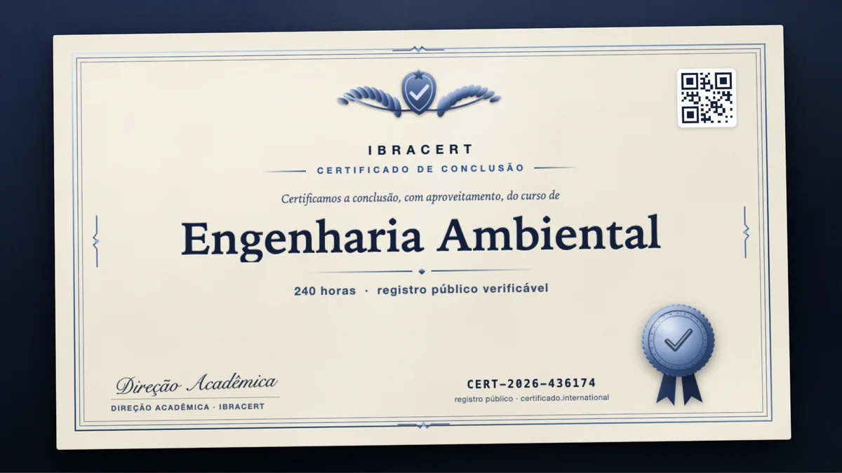 Capa do curso Engenharia Ambiental