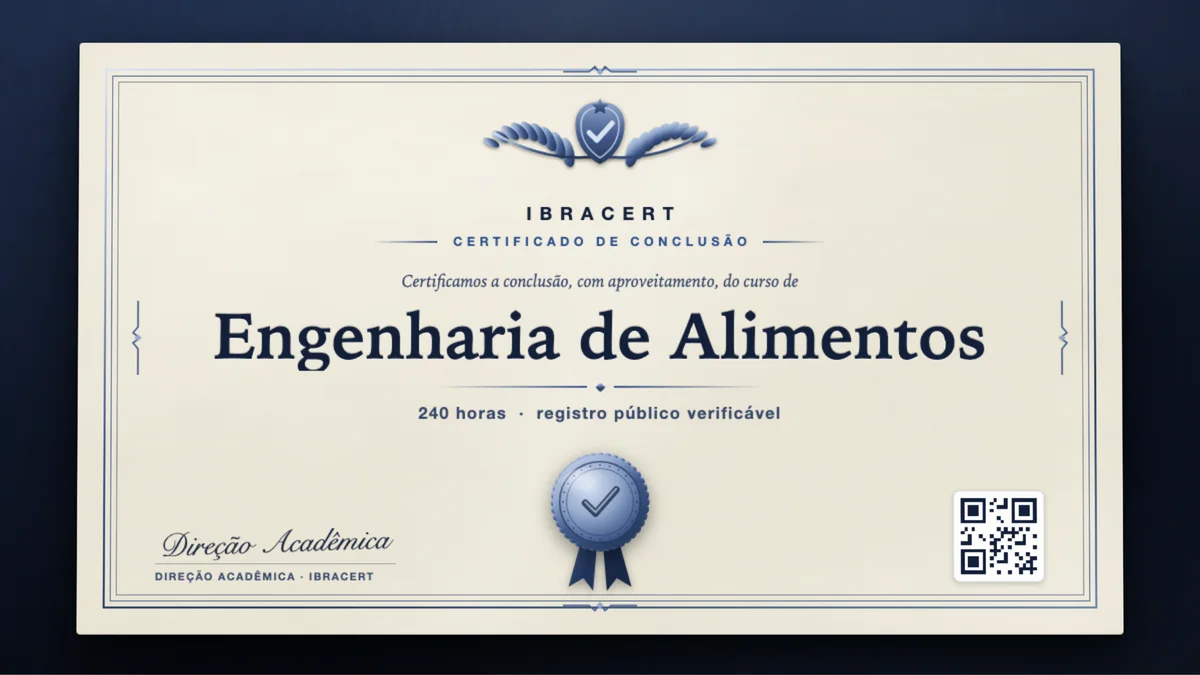 Capa do curso Engenharia de Alimentos