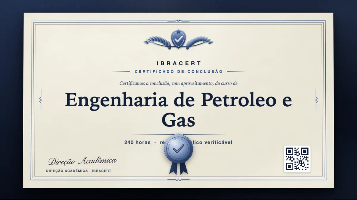 Capa do curso Engenharia de Petroleo e Gas
