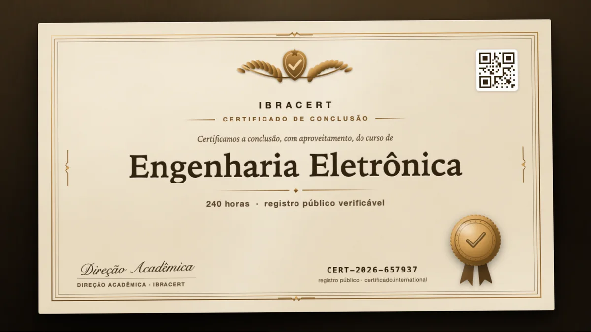 Capa do curso Engenharia Eletrônica