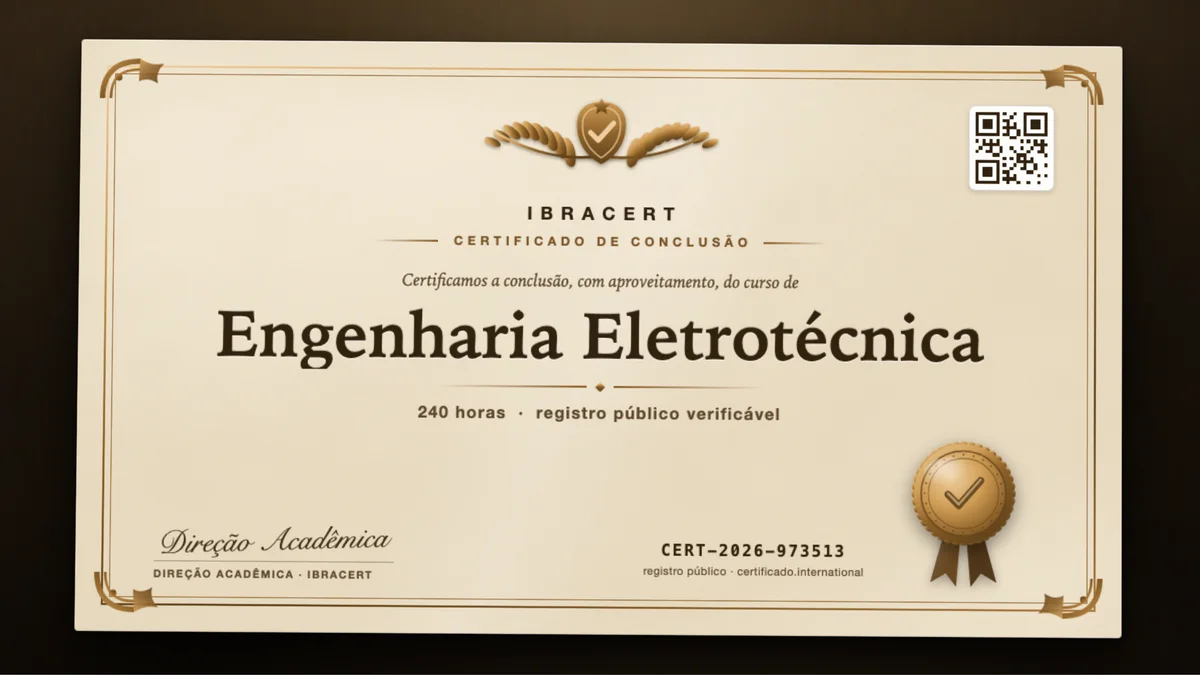 Capa do curso Engenharia Eletrotécnica
