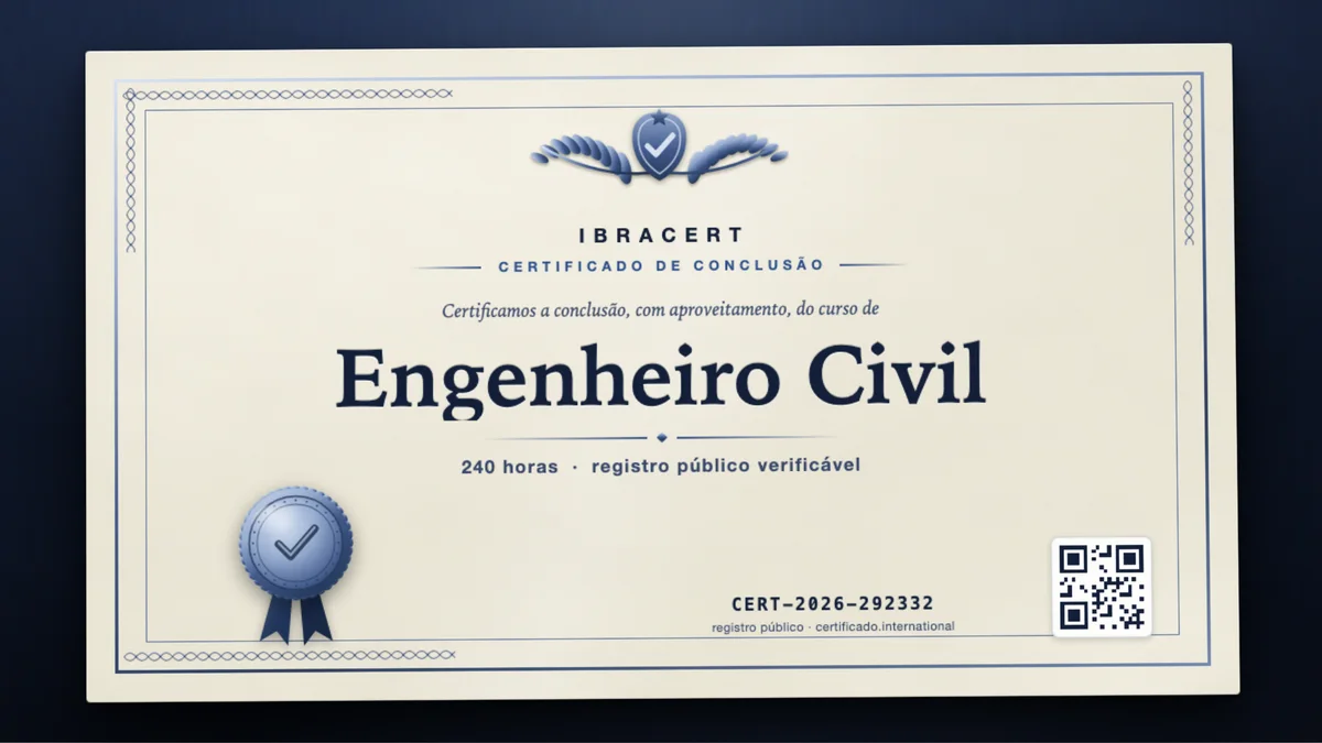 Capa do curso Engenheiro Civil