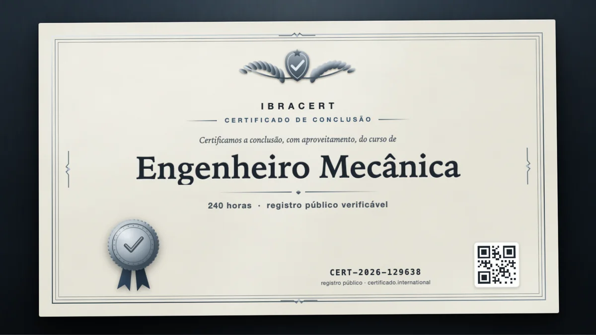 Capa do curso Engenheiro Mecânica