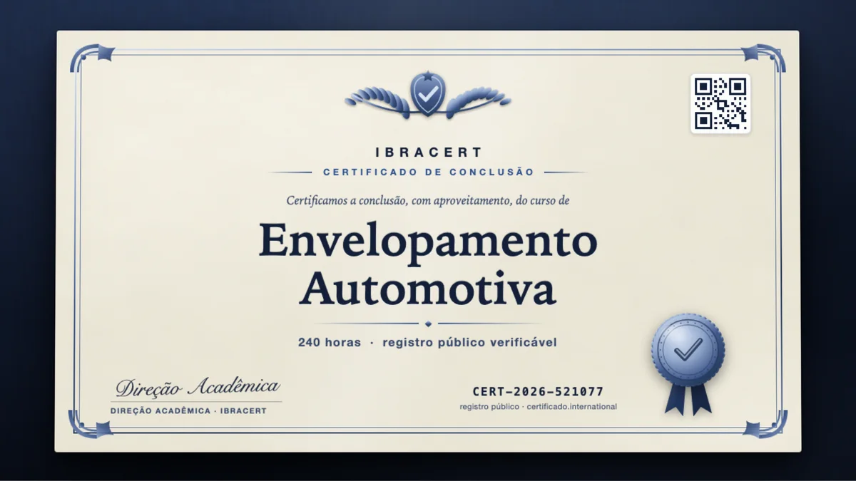 Capa do curso Envelopamento Automotiva