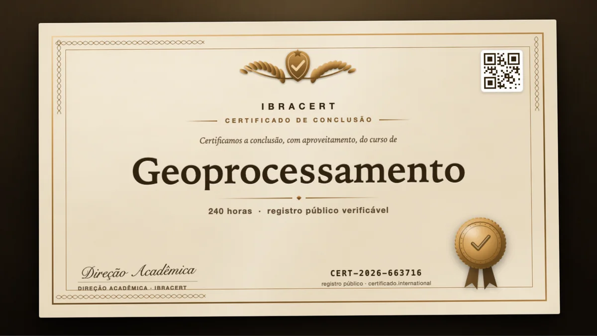 Capa do curso Geoprocessamento