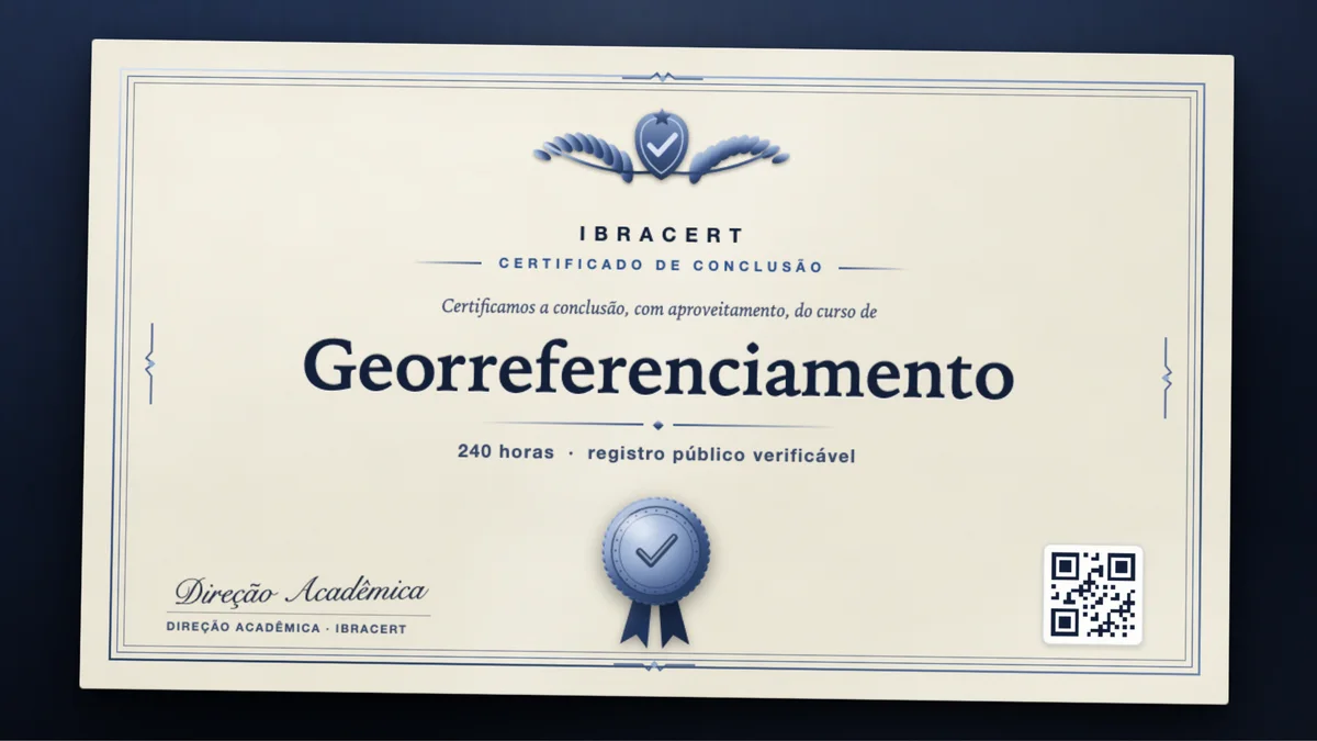 Capa do curso Georreferenciamento