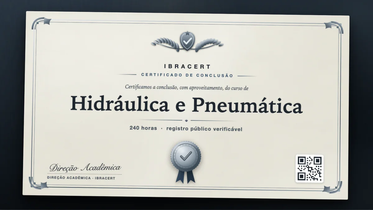 Capa do curso Hidráulica e Pneumática