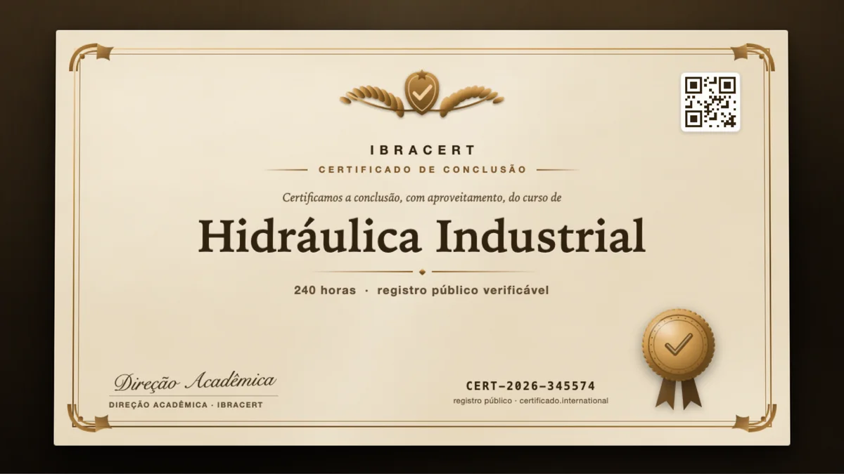 Capa do curso Hidráulica Industrial