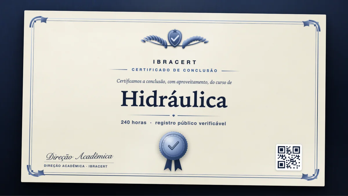 Capa do curso Hidráulica