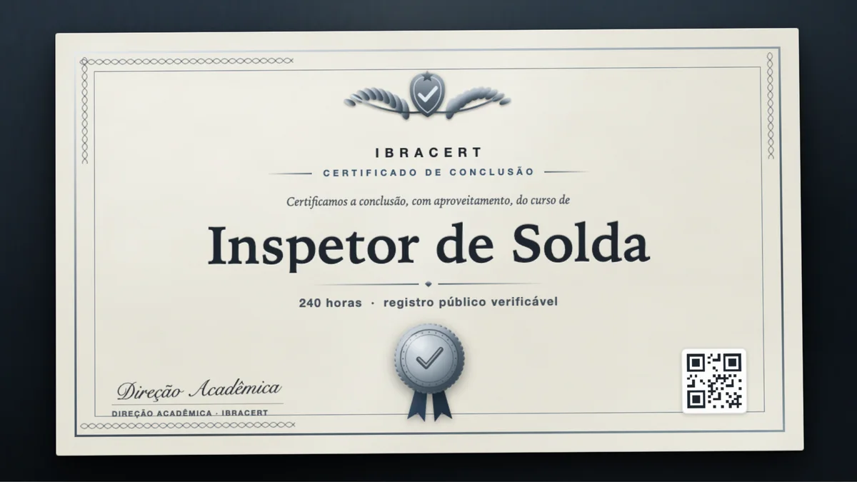 Capa do curso Inspetor de Solda