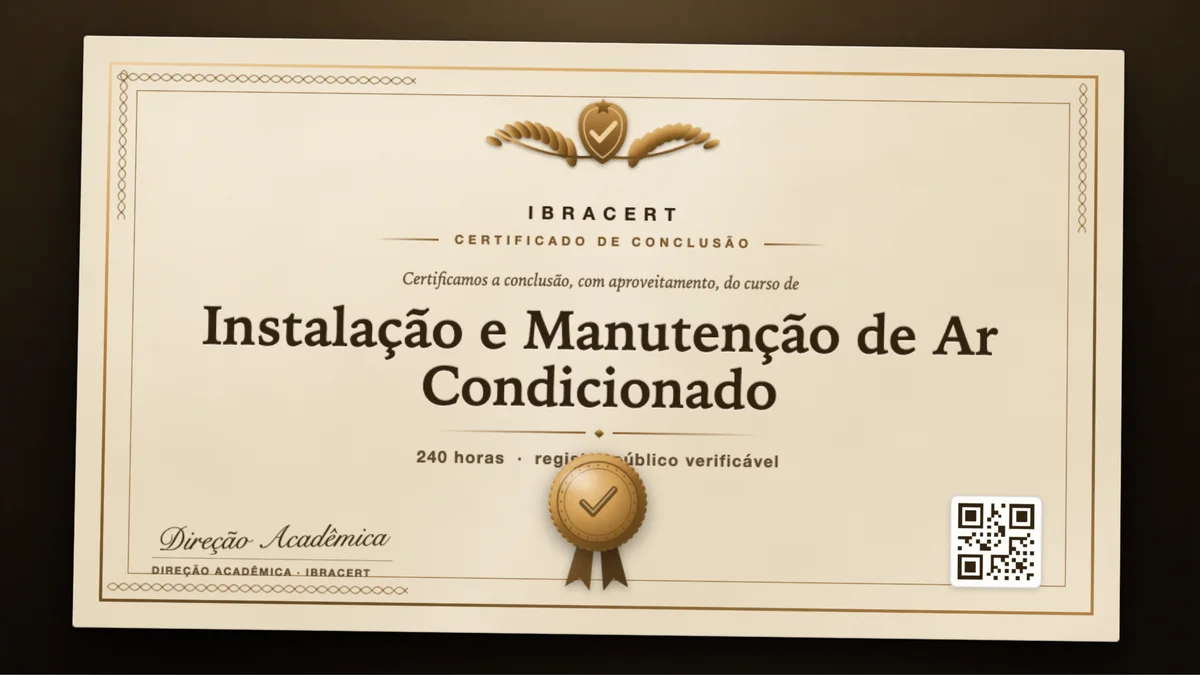 Capa do curso Instalação e Manutenção de Ar Condicionado