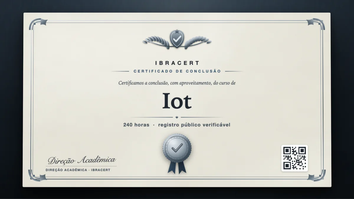 Capa do curso Iot