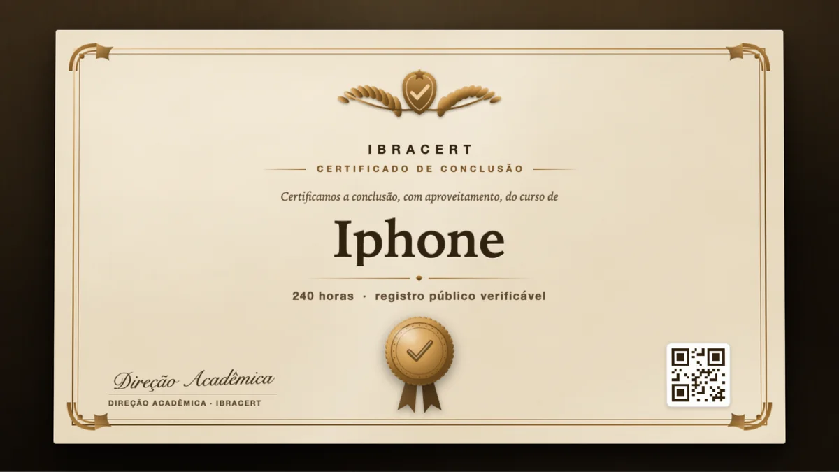 Capa do curso Iphone