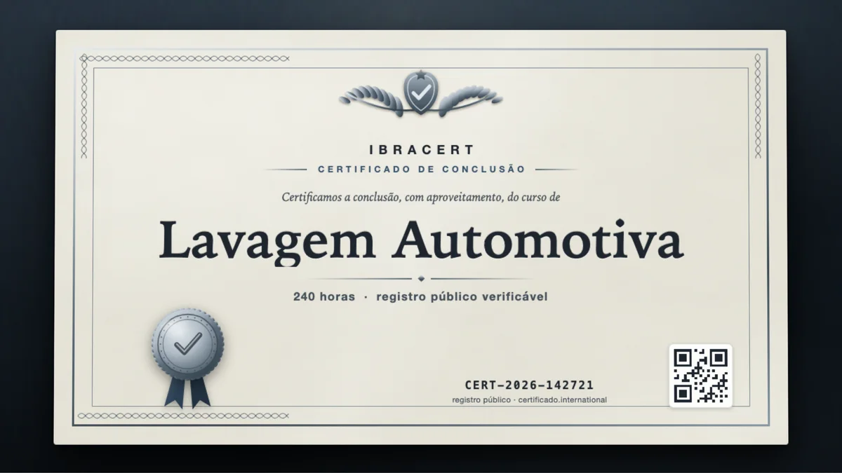 Capa do curso Lavagem Automotiva